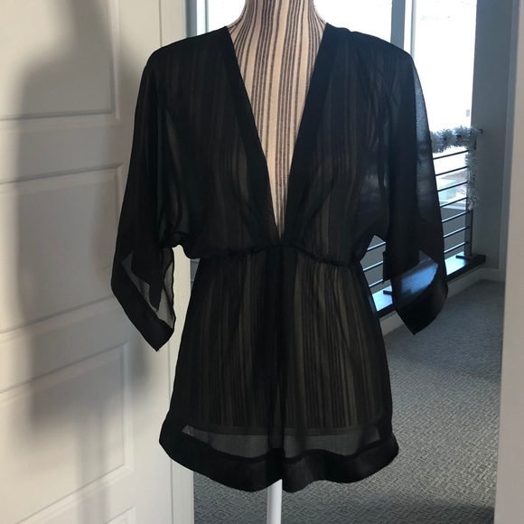 Bisou Bisou Tops - Bisou Bisou Sheer Flowy Top